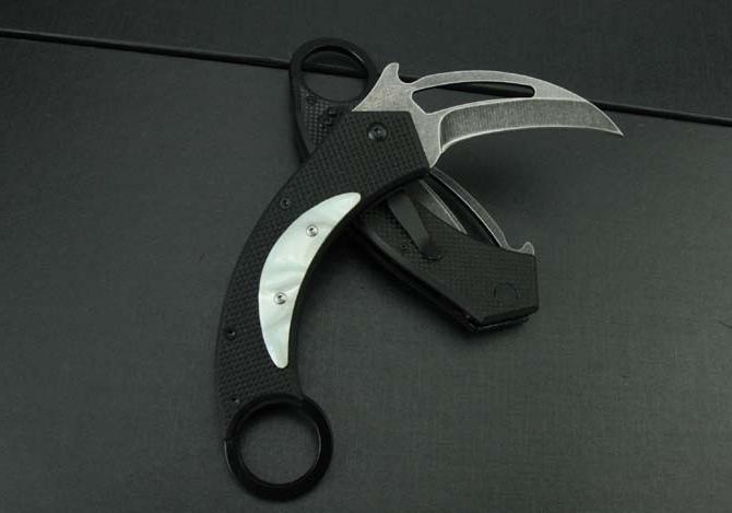 Ocelový nůž. Skládací nože Steelclaw