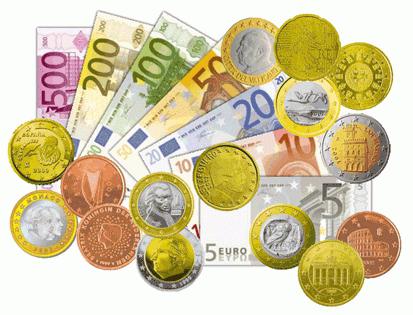 Jaké jsou nominální hodnoty účtů za euro?